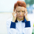 Stressed businesswoman with headache stock photo © ichiosea