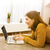 Woman working with her laptop stock photo © iko