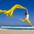 прыжки · красивой · пляж · ткань - Сток-фото © iko