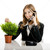 zakenvrouw · portret · jonge · mooie · telefoongesprek · vrouw - stockfoto © iko