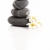 fürdő · kövek · piramis · virág · izolált · fehér - stock fotó © iko