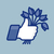 Like/Thumb Up simbol icon with bunch of flowers stock photo © ikopylov