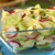 macarrão · salada · pepino · rabanete · vegetariano - foto stock © ildi