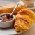 reggeli · kávé · croissantok · kosár · asztal · ital - stock fotó © ilolab