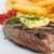 juicy steak beef meat with tomato and french fries  stock photo © ilolab