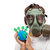 Forests importance - ecology concept with child wearing gas mask stock photo © ilona75