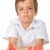 Sad kid with paper people in hands - divorce concept stock photo © ilona75