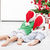 kinderen · kerstboom · leggen · vloer · meisje · glimlach - stockfoto © ilona75