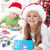 Kids making christmas greeting cards stock photo © ilona75