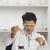 naukowiec · chemia · chemicznych · stężenie · czarne · włosy - zdjęcia stock © imagedb