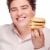 Smiled chubby and hamburger stock photo © imarin