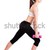 kobieta · wykonywania · młoda · kobieta · fitness · dwa · wagi - zdjęcia stock © imarin