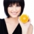 kadın · meyve · güzel · kadın · dilim · turuncu - stok fotoğraf © imarin