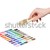 hand with brush and colorful paint samples  stock photo © inxti