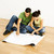 Couple reading blueprints. stock photo © iofoto