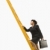 Geschäftsfrau · Klettern · Leiter · tragen · Aktentasche - stock foto © iofoto