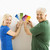 Man and woman comparing swatches. stock photo © iofoto