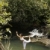 asian · donna · yoga · americano · bilanciamento · torrente - foto d'archivio © iofoto