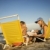 матери · дочь · пляж · чтение · книга · сидят - Сток-фото © iofoto