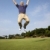 homme · jouer · golf · club · sautant - photo stock © iofoto