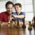 pai · ensino · xadrez · filho · caucasiano · criança - foto stock © iofoto
