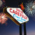 Leaving Las Vegas Sign With Fireworks in Background stock photo © iofoto