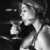 Retro woman drinking martini. stock photo © iofoto