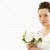 sposa · bouquet · ritratto · asian · donna · fiori - foto d'archivio © iofoto