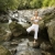 asian · donna · yoga · americano · bilanciamento · torrente - foto d'archivio © iofoto