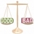 Good vs Bad Words on Scale Weighing Positives vs Negatives stock photo © iqoncept