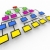 Organizational Chart - Colorful Boxes stock photo © iqoncept