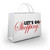 Let's Go Shopping White Merchandise Bag Words stock photo © iqoncept