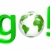 Go - Green Word and White Globe stock photo © iqoncept