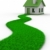 Road to house from grass. Isolated 3D image stock photo © ISerg