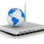 router on white background. Isolated 3D image stock photo © ISerg