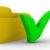 Yellow computer folder on white background. Isolated 3d image stock photo © ISerg