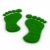 Trace foot from grass. Isolated 3D image stock photo © ISerg