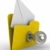 żółty · komputera · folderze · mail · biały · odizolowany - zdjęcia stock © ISerg