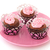 csokoládé · minitorták · rózsaszín · vajkrém · cukorka · gyöngyök - stock fotó © ivonnewierink