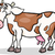 cow farm animal cartoon illustration stock photo © izakowski