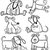 Cartoon Dogs for Coloring Book or Page stock photo © izakowski