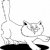 работает · пушистый · кошки · Cartoon · иллюстрация · книжка-раскраска - Сток-фото © izakowski