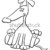 grande · perro · Cartoon · libro · para · colorear · ilustración · funny - foto stock © izakowski