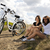 mulher · bicicleta · verão · tempo · livre · menina · estrada - foto stock © JanPietruszka