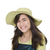 sonriendo · muchacha · adolescente · verde · vestido · cal · sombrero - foto stock © jarenwicklund