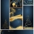 Merry Christmas and Happy New Year collection gold and blue stock photo © jelen80