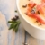 fresh melon soup with parma ham and lavender flower stock photo © joannawnuk
