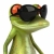 Cool · лягушка · зеленый · животного · Солнцезащитные · очки · среде - Сток-фото © julientromeur