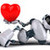 ロボット · 愛 · 技術 · レトロな · 将来 · 3D - ストックフォト © julientromeur
