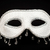 weiß · Maske · isoliert · schwarz · weiß · Karneval - stock foto © kalozzolak